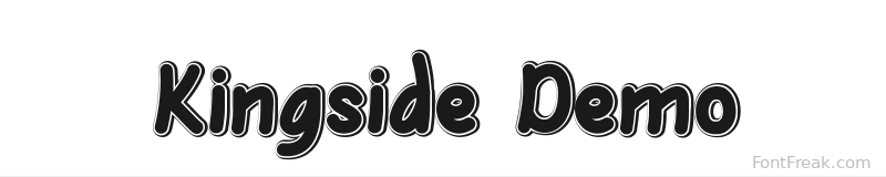 Kingside Demo font preview
