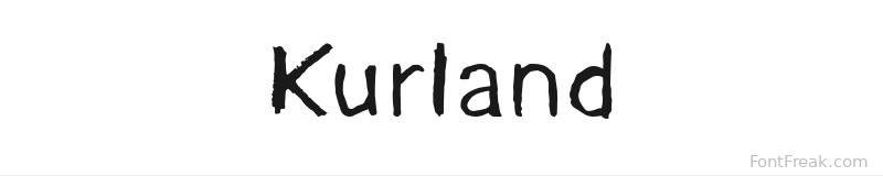 Kurland font preview