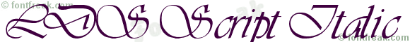 LDS Script Italic