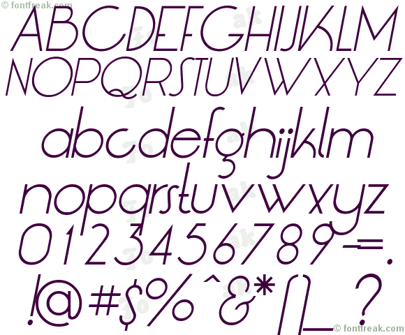 LT Oksana Light Italic