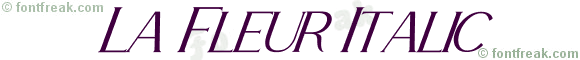 La Fleur Italic