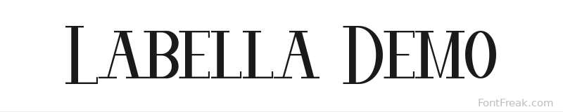 Labella Demo font preview