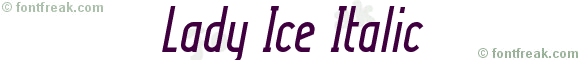 Lady Ice Italic