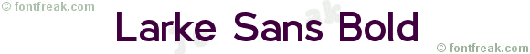 Larke Sans Bold