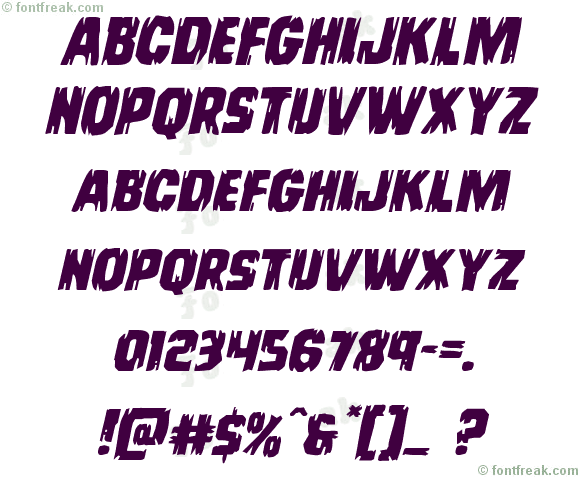 Leatherface Expanded Italic