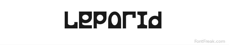 Leporid font preview