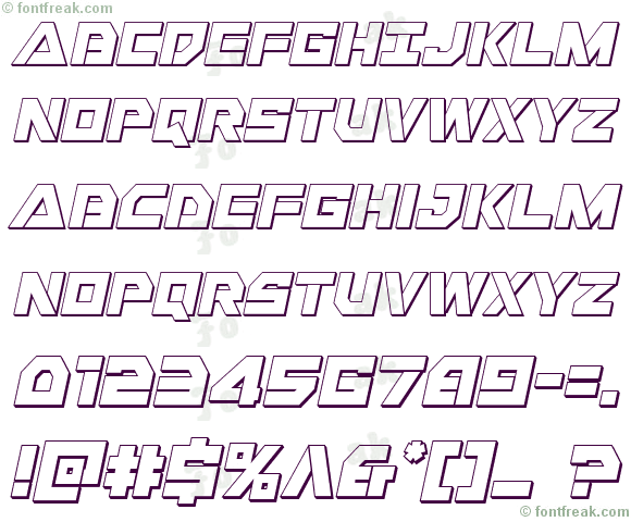 Liberty Island 3D Italic