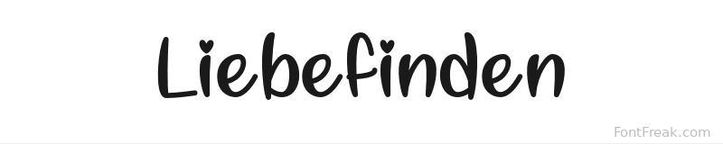 Liebefinden font preview