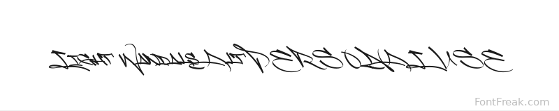 Light Wandals Alt PERSONAL USE font preview