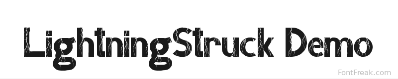 LightningStruck Demo font preview