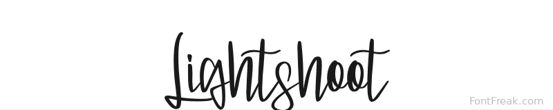 Lightshoot font preview