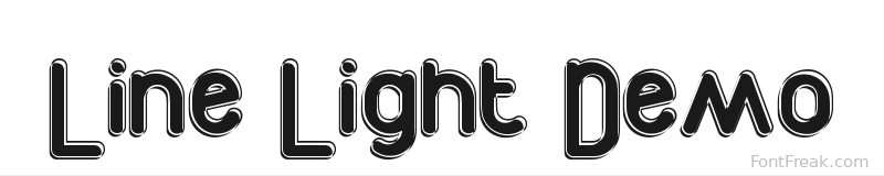Line Light Demo font preview