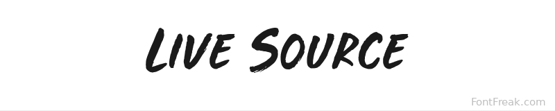 Live Source font preview