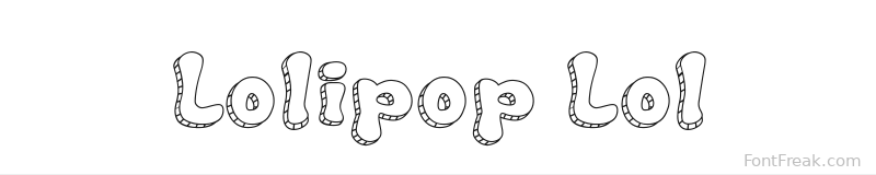 Lolipop Lol font preview