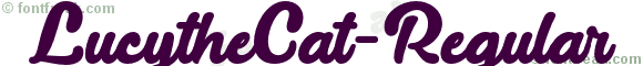 LucytheCat-Regular font preview