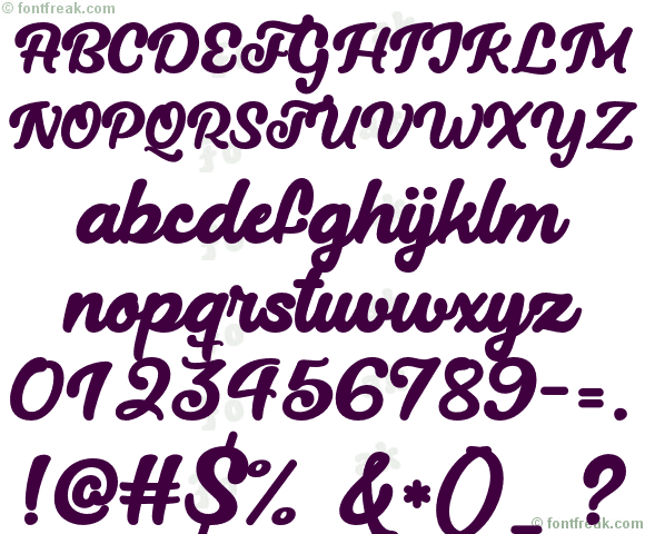 LucytheCat-Regular — all characters