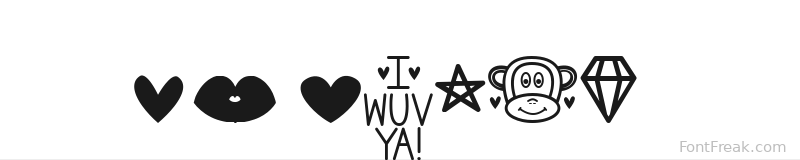 MF Dings 2 font preview