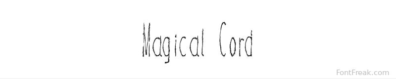 Magical Cord font preview
