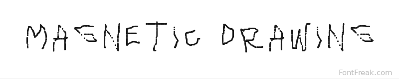 Magnetic Drawing font preview