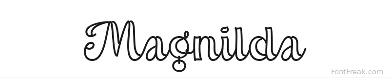 Magnilda font preview