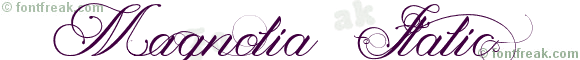 Magnolia  Italic