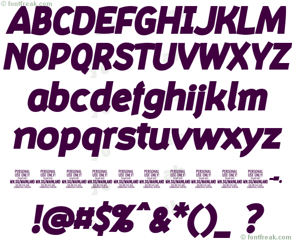 Mainland PERSONAL Black Italic