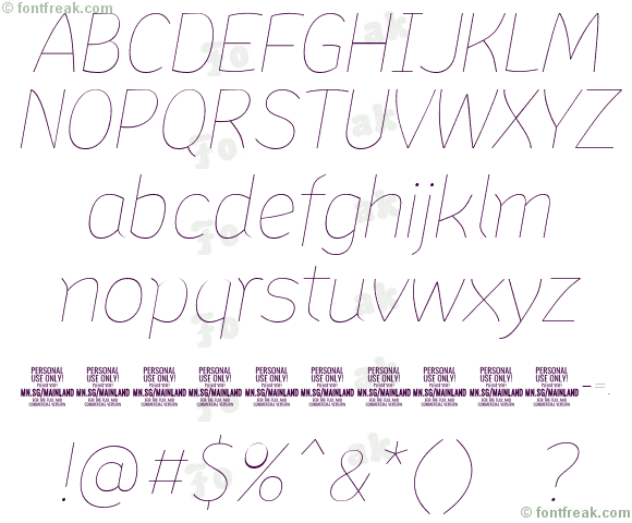 Mainland PERSONAL Thin Italic