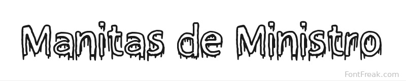Manitas de Ministro font preview