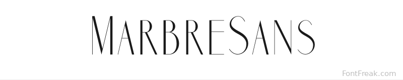 MarbreSans font preview