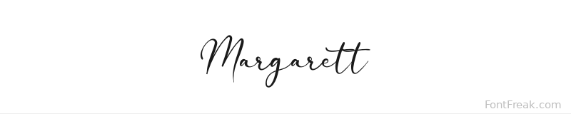 Margarett font preview