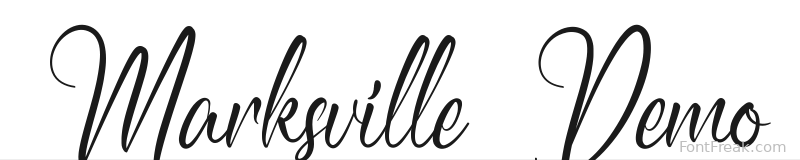 Marksville Demo font preview