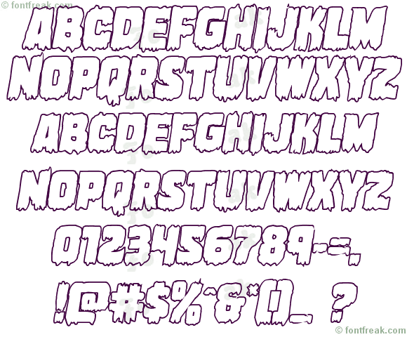 Marsh Thing Outline Italic