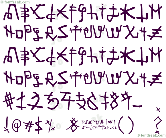 Martian Font