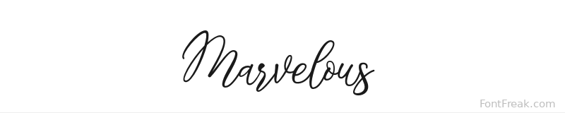 Marvelous font preview
