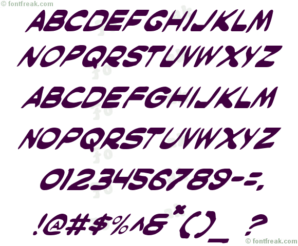 Masked Marvel Italic