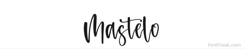 Mastelo font preview