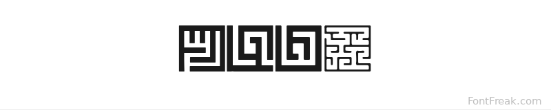 Maze font preview