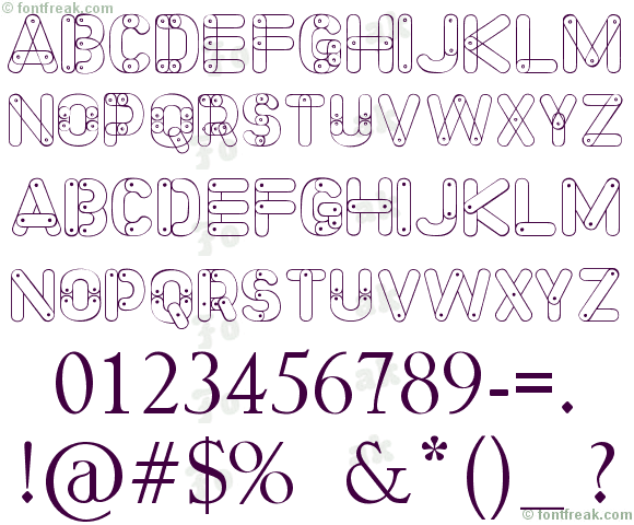 Meccano Font