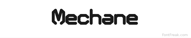 Mechane font preview