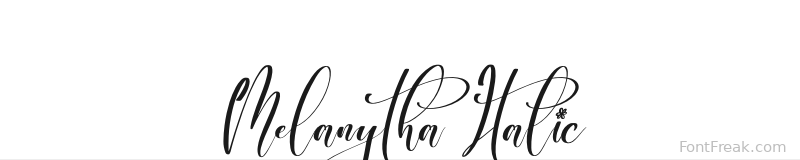 Melanytha Italic font preview