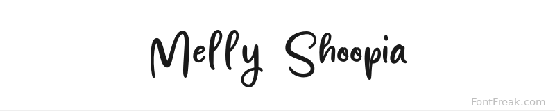 Melly Shoopia font preview