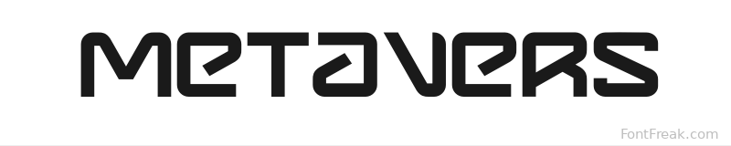 Metavers font preview