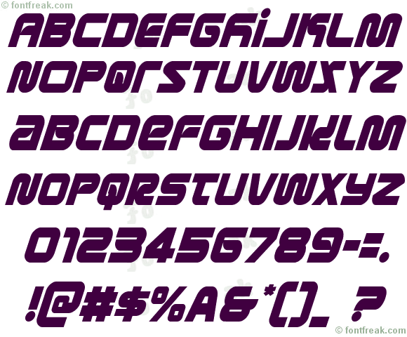 Metronauts Condensed Italic