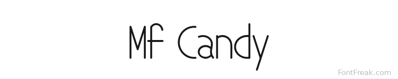 Mf Candy font preview