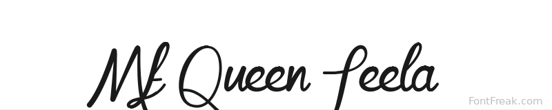 Mf Queen Leela font preview
