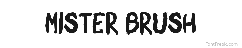 Mister Brush font preview
