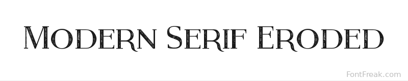 Modern Serif Eroded font preview
