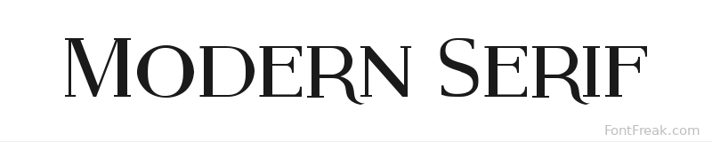 Modern Serif font preview