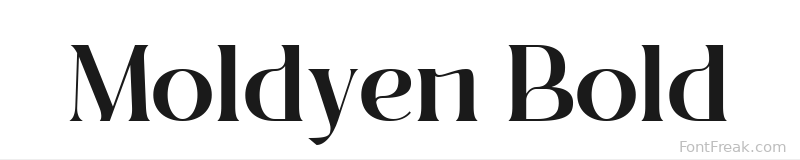 Moldyen Bold font preview