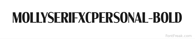 MollySerifXCPERSONAL-Bold font preview